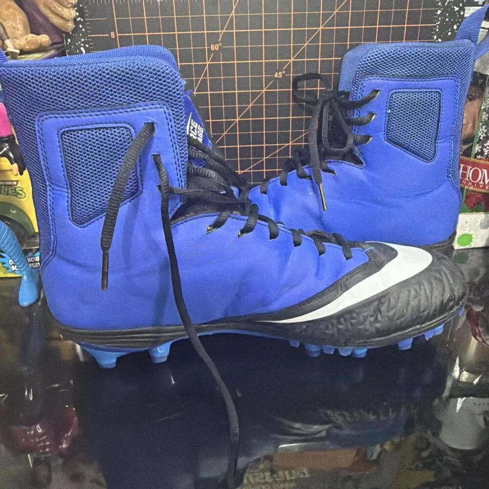 Nike Force Savage Pro 2 Football Cleats Black Blue Men’s Size 10.5 880140-014